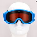 Detské lyžiarske okuliare Alpina Piney blue matt/orange 9