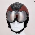 Lyžiarska prilba CASCO SP-2 Carbonic Visor červená 07.3738 11