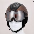 Lyžiarska prilba CASCO SP-2 Carbonic Visor brown 07.3733 11