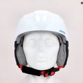 Detské lyžiarske prilby Alpina Carat white/red/blue 9