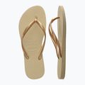 Dámske žabky Havaianas Slim sand grey / light golden 11