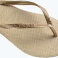 Dámske žabky Havaianas Slim sand grey / light golden 12