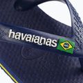 Havaianas Baby Brasil Logo II navy blue / citrus yelloew detské sandále 9