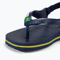 Havaianas Baby Brasil Logo II navy blue / citrus yelloew detské sandále 8