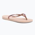 Dámske žabky Havaianas Slim Glitter II ballet rose / golden blush