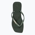 Dámske žabky Havaianas Square Logo Metallic green olive 5