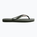 Dámske žabky Havaianas Square Logo Metallic green olive 9