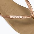 Dámske žabky Havaianas Square Logo Metallic rose gold / rose gold 8