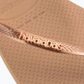 Dámske žabky Havaianas Square Logo Metallic rose gold / rose gold 13