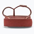 Dámske žabky Havaianas Square Logo Metallic Mahogany 6