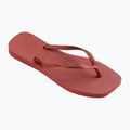 Dámske žabky Havaianas Square Logo Metallic Mahogany 8