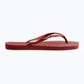 Dámske žabky Havaianas Square Logo Metallic Mahogany 9