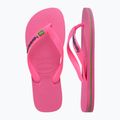 Havaianas Brasil Logo Neon žabky pink flux / pink flux 11