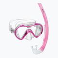Súprava na šnorchlovanie detská Mares Combo Seahorse pink/clear