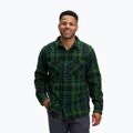 Pánske trekingové tričko Black Diamond Project Heavy Flannel palm green/anthracite plaid