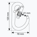 Karabínka CAMP Atom Belay Lock gun metal 5
