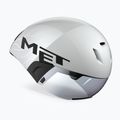 Cyklistická prilba MET Codatronica white/silver matte glossy