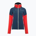 Dámska trekingová mikina La Sportiva Session Tech Hoody storm blue/cherry tomato