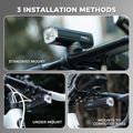 Predné svetlo na bicykel Rockbros 2410008003 Bike Front Light 1500 Lumen black 5