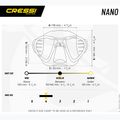 Potápačská maska Cressi Nano black/black/silver 5