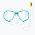 Detská sada na šnorchlovanie Cressi Perla Jr + Minigringo clear/aquamarine 2