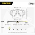Potápačská maska Cressi Samoa black/black 6