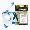 Celotvárová maska na šnorchlovanie Cressi Java Full Face clear/blue 8