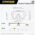 Potápačská maska Cressi Z2 Small yellow 3