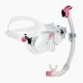 Potápačská súprava Cressi Marea + Seal Dry Jr clear/pink