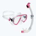Potápačská súprava Cressi Estrella + Seal Dry clear/pink