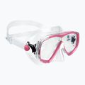 Potápačská súprava Cressi Estrella + Seal Dry clear/pink 2
