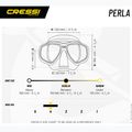 Potápačská maska Cressi Perla black/blue 5