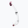 Detský šnorchel Cressi Seal Dry clear/pink