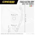 Šnorchel Cressi Alpha Ultra Dry clear/black/white 7
