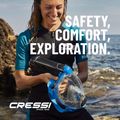 Celotvárová maska na šnorchlovanie Cressi Komodo Full Face blue/black 14
