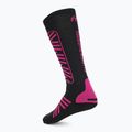 Lyžiarske ponožky Mico Heavy Weight Superthermo Primaloft Merino Ski black fuchsia 2