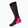 Dámske lyžiarske ponožky Mico Medium Weight Warm Control Ski black/fuchsia fluo 2