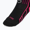 Dámske lyžiarske ponožky Mico Medium Weight Warm Control Ski black/fuchsia fluo 3