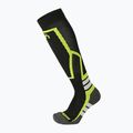 Detské lyžiarske ponožky Mico Medium Weight Warm Control Ski nero giallo fluo