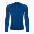 Pánske termotričko Mico Warm Control Zip Neck modré IN1852