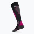 Dámske lyžiarske ponožky Nordica High Performance 3.0 black/fuchsia/white 2