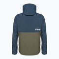 Pánska cyklistická bunda Northwave Easy Out Softshell tmavomodrá / lesná zelená 2