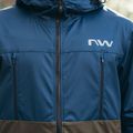 Pánska cyklistická bunda Northwave Easy Out Softshell tmavomodrá / lesná zelená 9