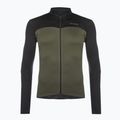 Pánsky cyklistický dres Northwave Force 2 LS Full Zip 02 black