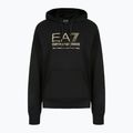 Pánska mikina EA7 Emporio Armani Train Visibility Hoodie black / gold