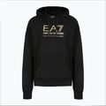 Pánska mikina EA7 Emporio Armani Train Visibility Hoodie black/gold