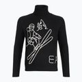Pánsky sveter EA7 Emporio Armani Mountain Apres Ski Embroidery Knitted black / bianco emb