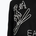 Pánsky sveter EA7 Emporio Armani Mountain Apres Ski Embroidery Knitted black / bianco emb 4