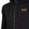 Pánska mikina Emporio Armani EA7 Train Logo Series Extended Logo Hoodie Fz black / gold 3