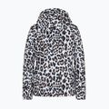 Dámska lyžiarska bunda EA7 Emporio Armani Ski Kitzbuhel Softshell fancy white animalier 2